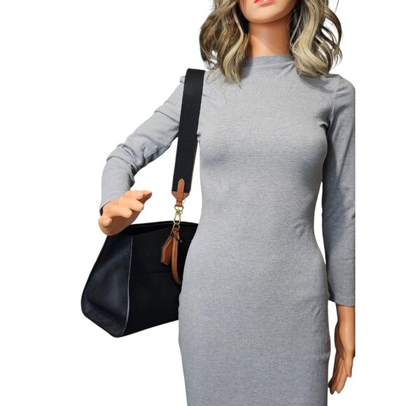 LOUIS VUITTON City Steamer Black Tan Leather Bag 2 Way Shoulder Strap Tote Bag - Picture 3 of 16